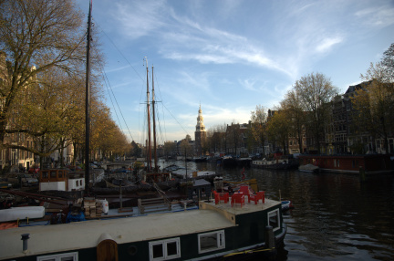 Ciel bleu sur Amsterdam